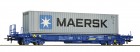76752 Roco Standard pocket car with container